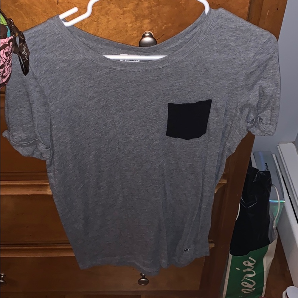 Pink Victoria Secrets pocket t shirt